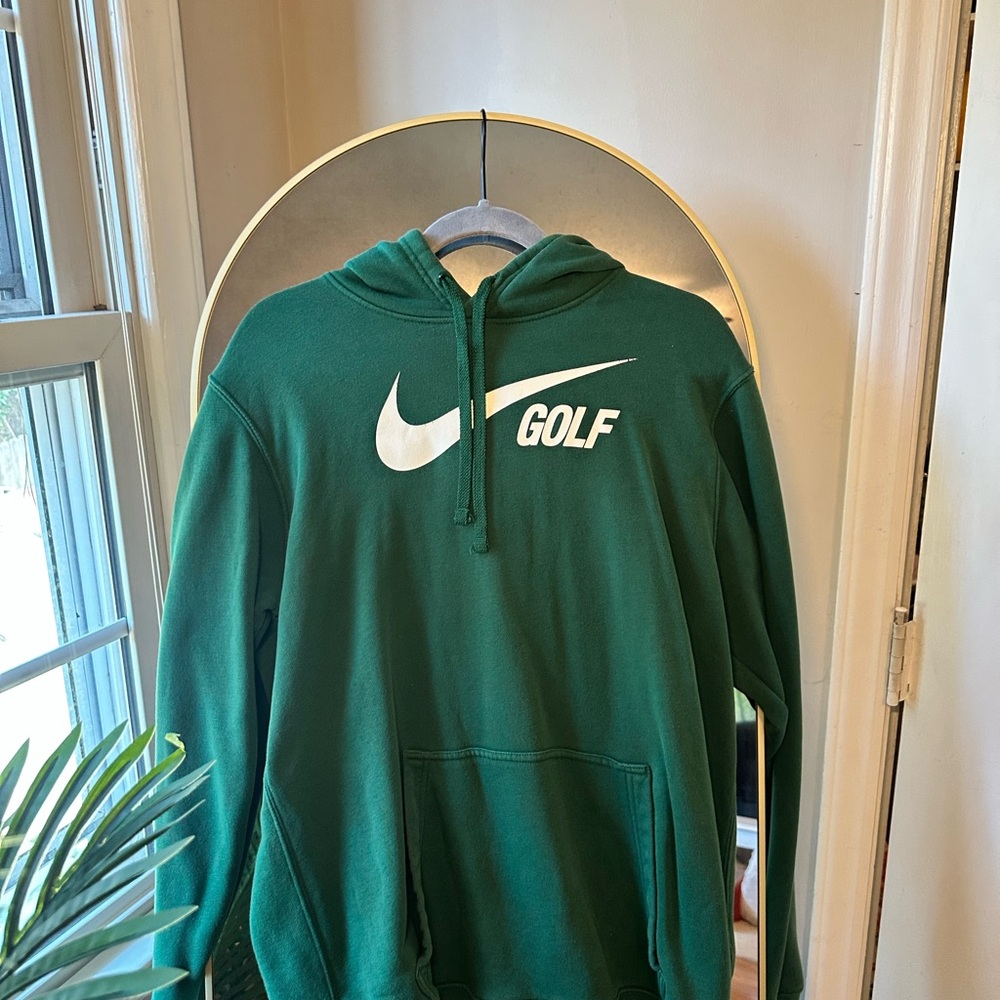Nike Golf Men's Green Hoodie Size Large